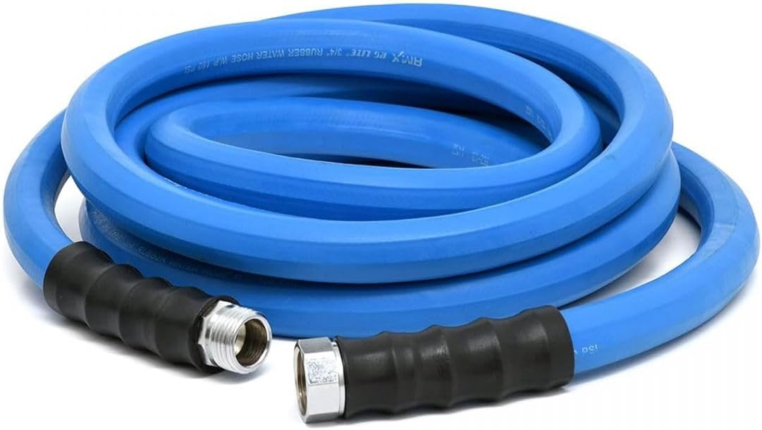 5/8" x 15' Hot/Cold Water Hose, 100% Rubber
