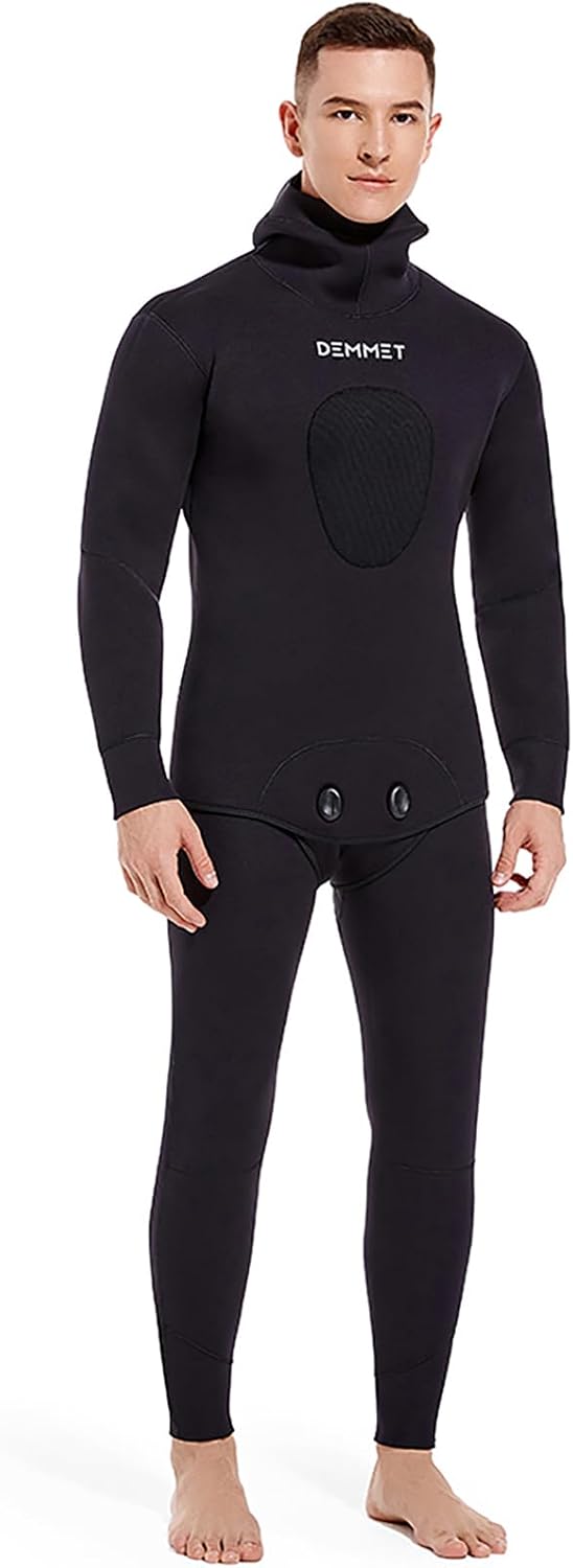 7MM CLOSED-CELL Wetsuit, Beaver-Tail, Hooded, 2 Pieces