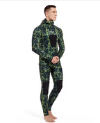 3MM Neoprene Wetsuit, Beaver-Tail, Hooded, 2 Pieces