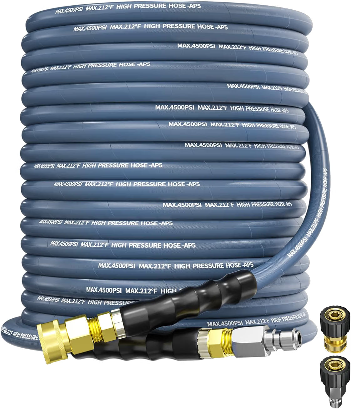 Pressure Washer Hose 3/8" x 75FT - 4500PSI + FITTINGS