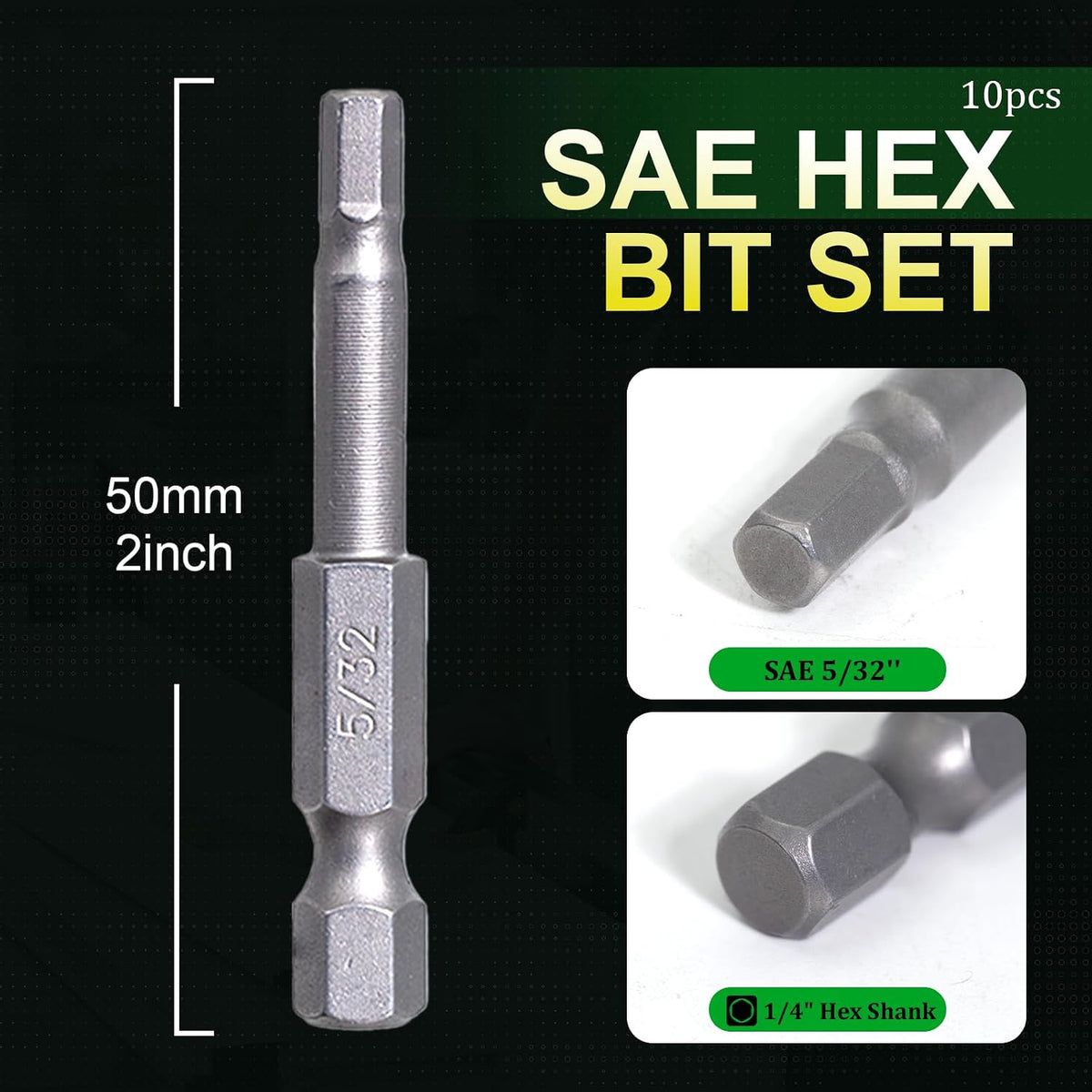 SAE Hex Head Allen Wrench Bit