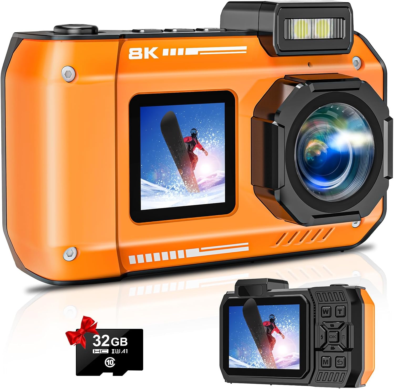 Underwater Camera Wifi, 33ft, 70MP,