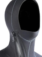1.5MM Neoprene Ultra Stretch Hooded Wetsuit, Front Zip, Full Body Diving Protection, One-Piece