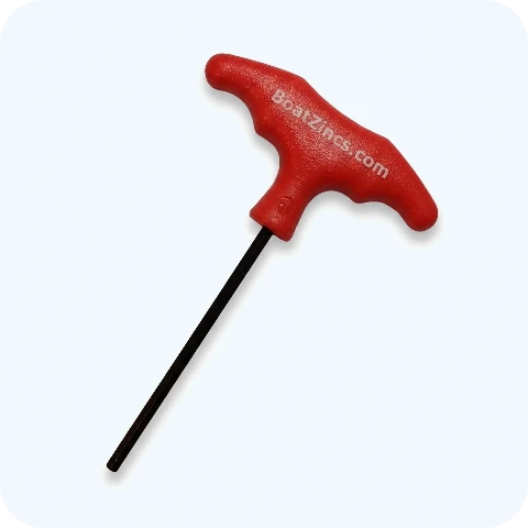 T-Handle Hex Wrench - Red 3/16"