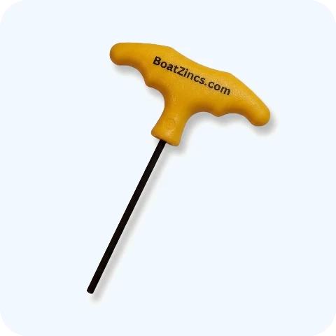 T-Handle Hex Wrench - Yellow 5/32"