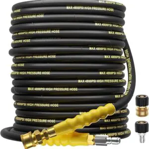 High-pressure hose with attachments