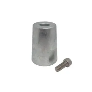 Industrial cone and screw hardware set.