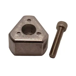 Steel corner bracket and screw