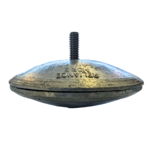 Industrial metal piece with bolt