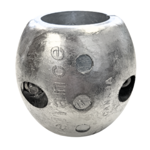 Sacrificial anode with holes