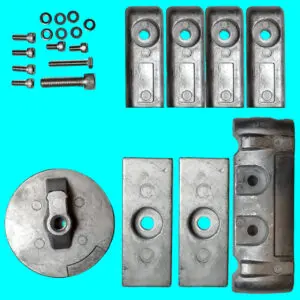 Assorted screws and metal brackets