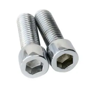 Hex socket head screws close-up