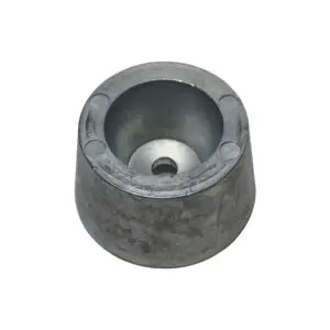 Metal casting mold with central hole