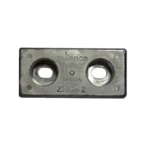 Industrial metal component with text