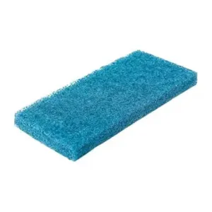 Blue abrasive scrubber for cleaning tasks